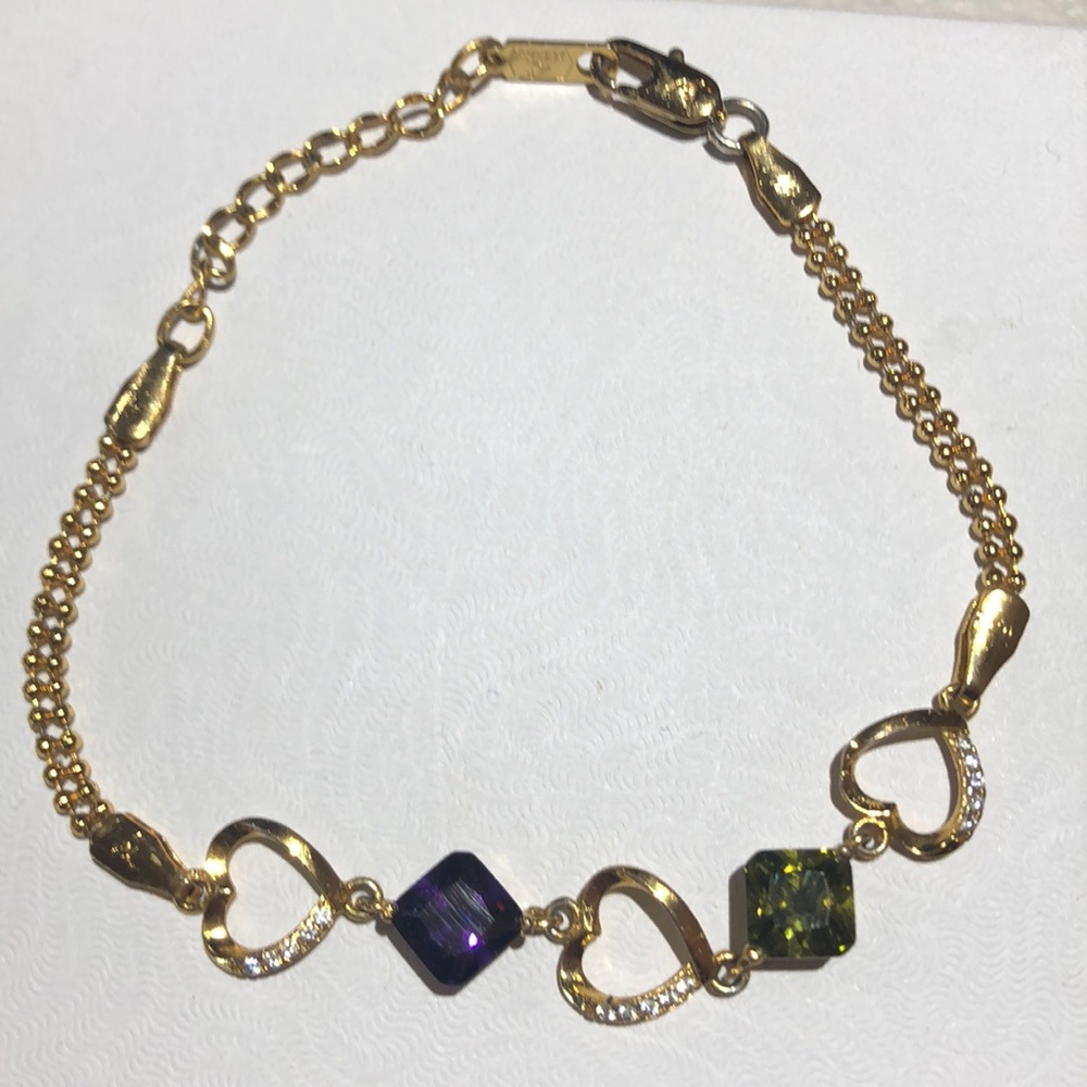 NWOT Xuping Gold Tone Jewerly Bracelet